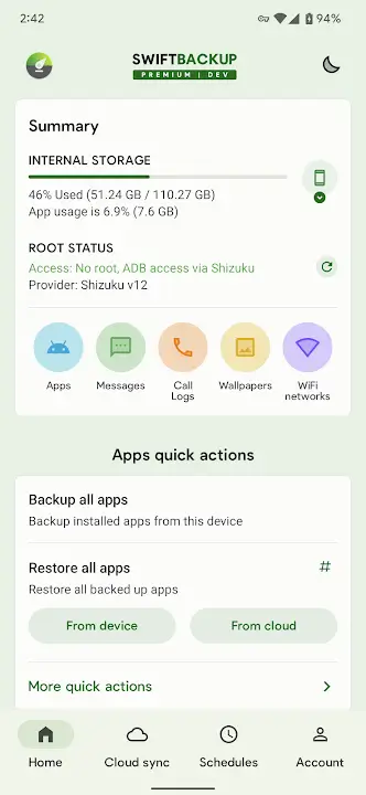 Swift Backup MOD APK